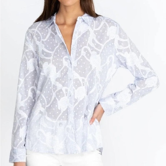 Johnny Was Tops - Johnny Was Flore Seersucker Button Down Shirt